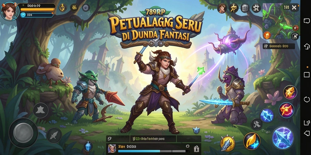 Tampilan gameplay mendebarkan di dunia fantasi 789RP.