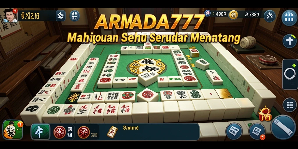 Screenshot gameplay <strong>ARMADA777</strong> menampilkan pengalaman Mahjong yang seru.