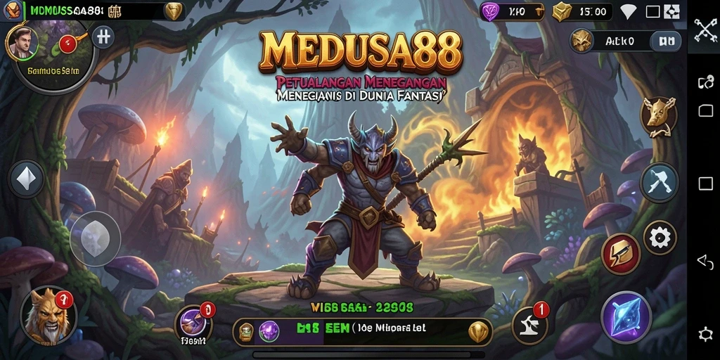 Tampilan gameplay MEDUSA88 yang memukau dalam suasana petualangan.