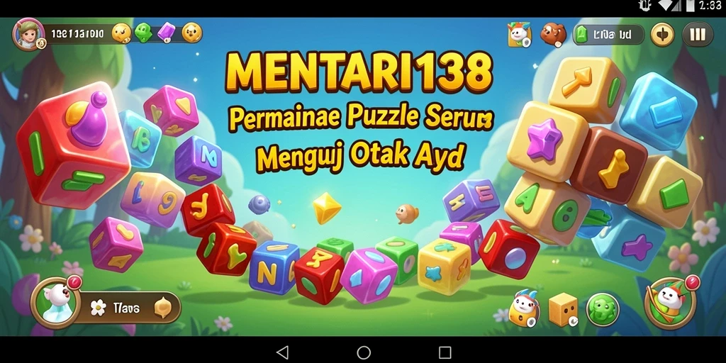 Screenshot gameplay MENTARI138 menampilkan tantangan puzzle yang menarik.