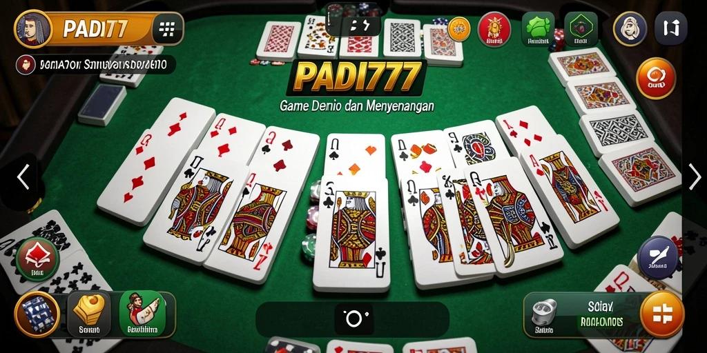 Screenshot gameplay PADI777 yang menunjukkan aksi seru bermain Domino.
