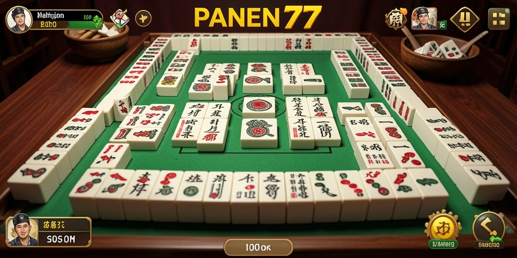 Tampilan gameplay menarik di PANEN77 dengan desain ubin berwarna.
