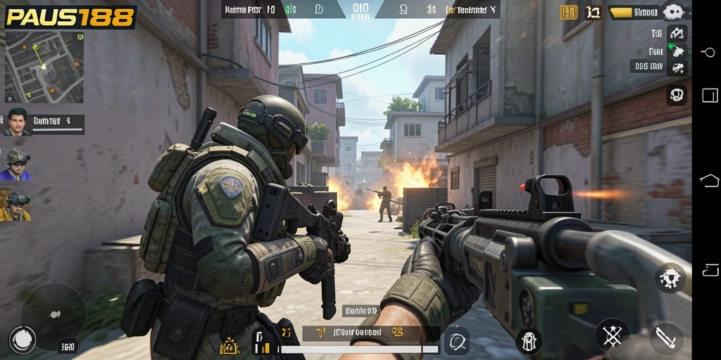 Tampilan gameplay seru dalam PAUS188 dengan aksi menegangkan.