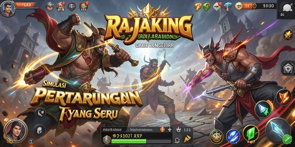 Tampilan gameplay seru dari RAJAKING, penuh aksi dan strategi.