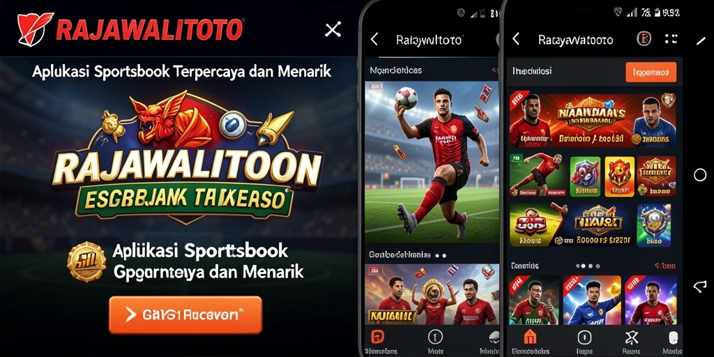 Tampilan utama gameplay RAJAWALITOTO dengan berbagai pilihan taruhan olahraga.