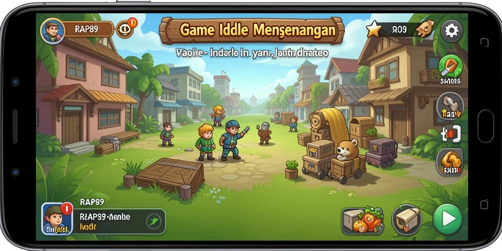 Tampilan gameplay RAP89 dengan elemen Idle yang menarik.