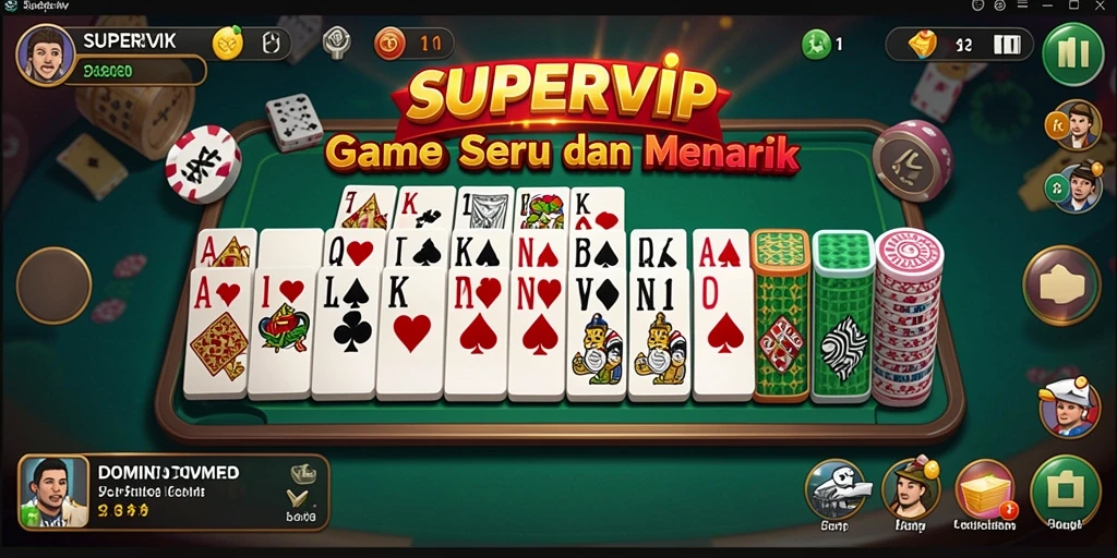 Tampilan gameplay SUPERVIP yang menarik dan interaktif.
