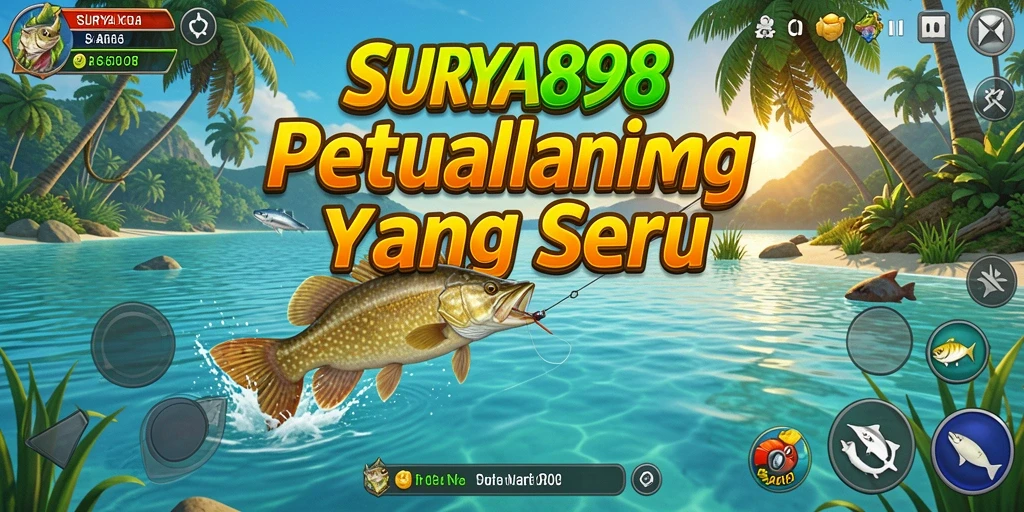 Gameplay SURYA898 yang menampilkan aksi menangkap ikan seru.